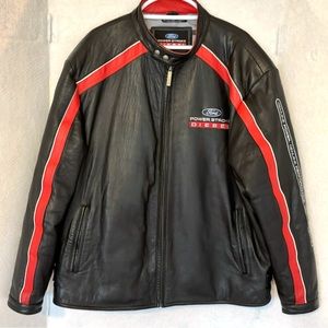 Ford Power Stroke Diesel Men's XL Leather Jacket